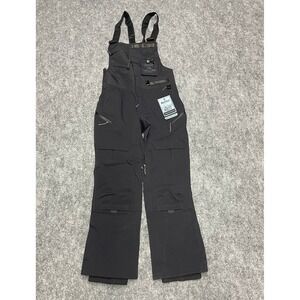 NEW Trew Gear x Dovetail Rock Creek Work Bibs Womens Small Short Black Gorpcore